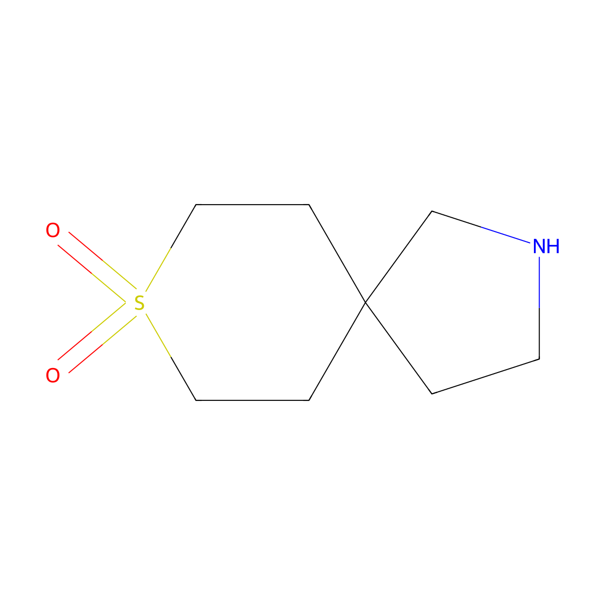 8-Thia-2-azaspiro[4.5]decane 8,8-dioxide molecular structure, CAS 1250496-39-9