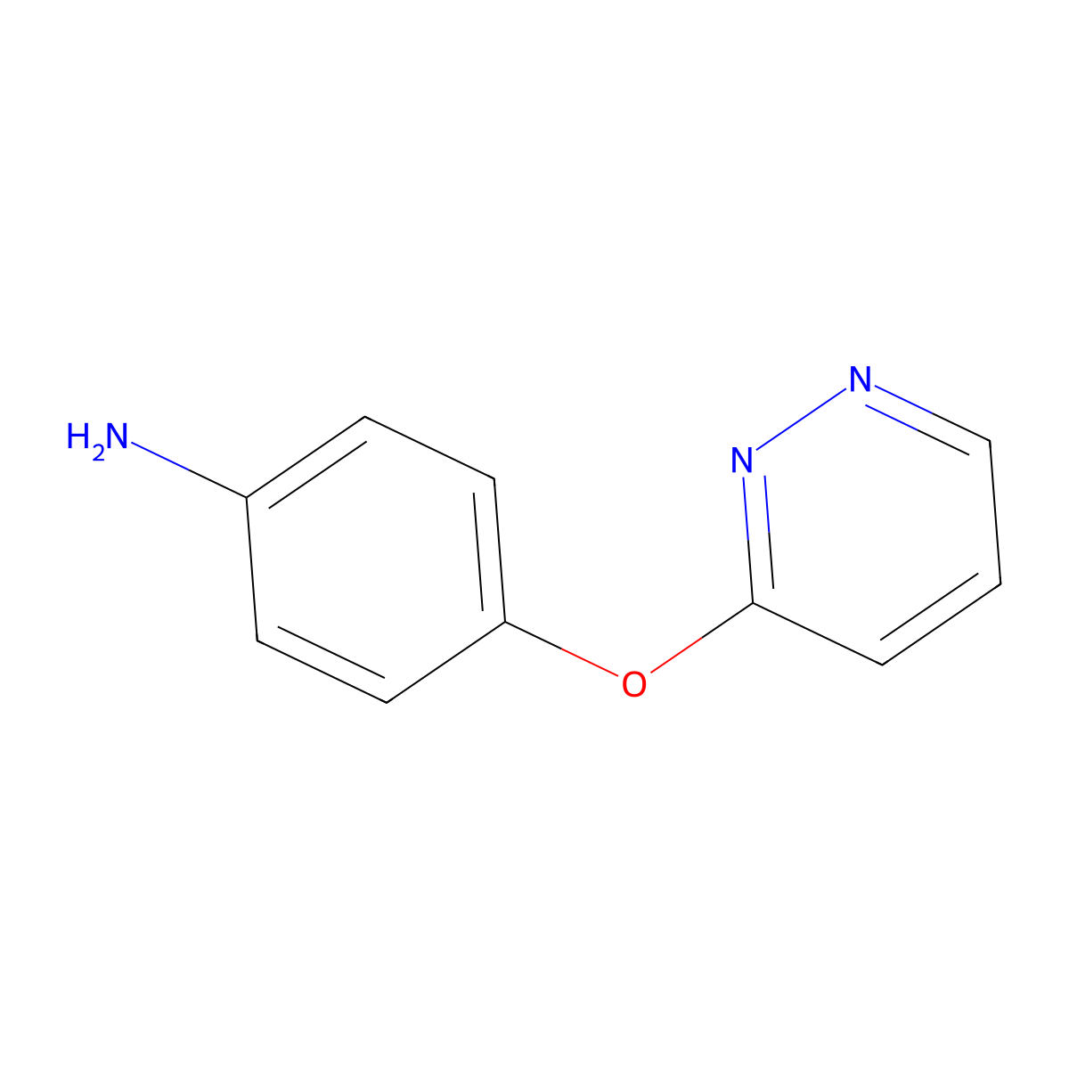 4-(Pyridazin-3-yloxy)aniline molecular structure, CAS 1250501-36-0