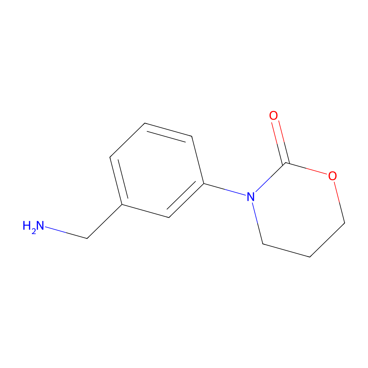 3-[3-(Aminomethyl)phenyl]-1,3-oxazinan-2-one molecular structure, CAS 1250502-21-6