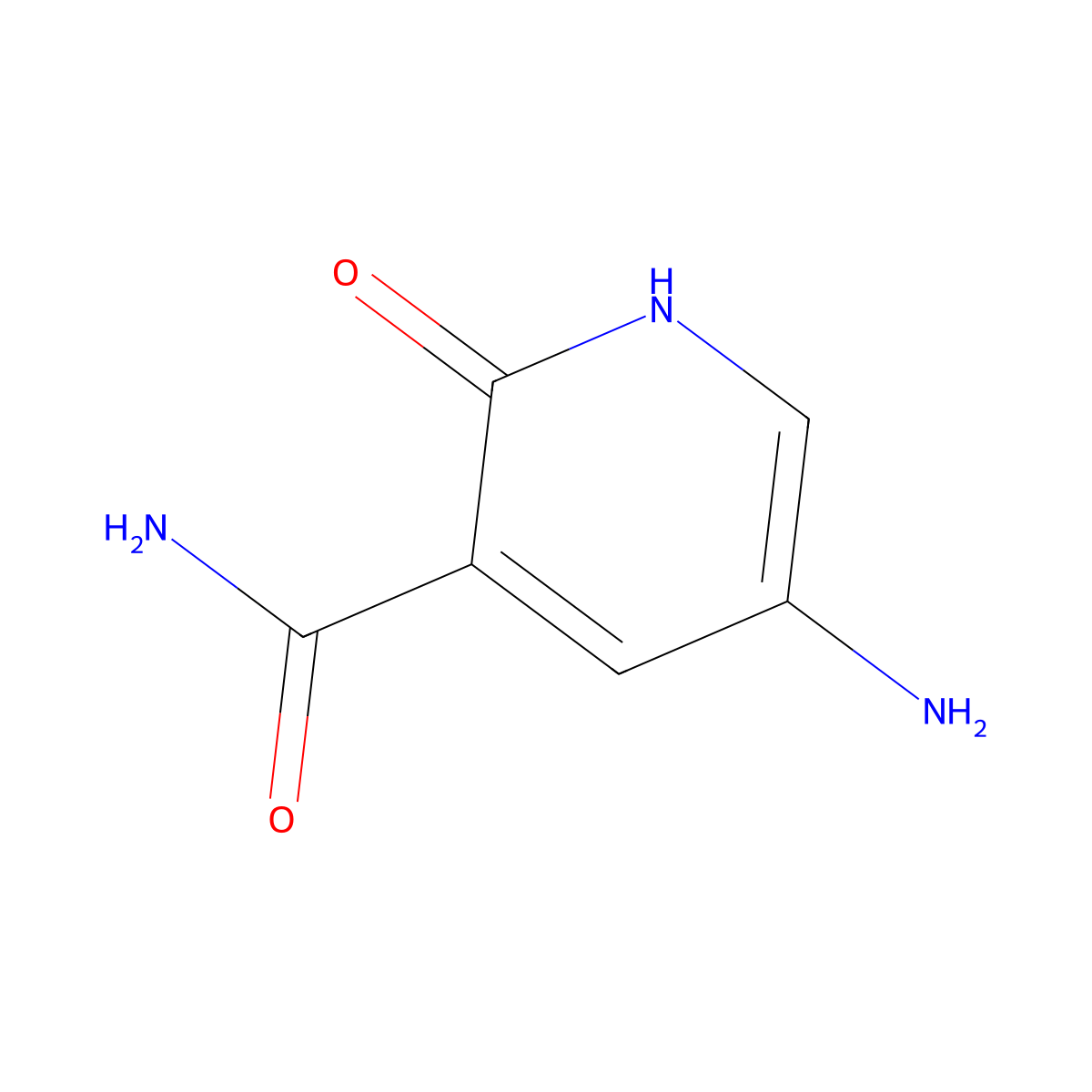 5-Amino-2-hydroxynicotinamide molecular structure, CAS 1250505-04-4