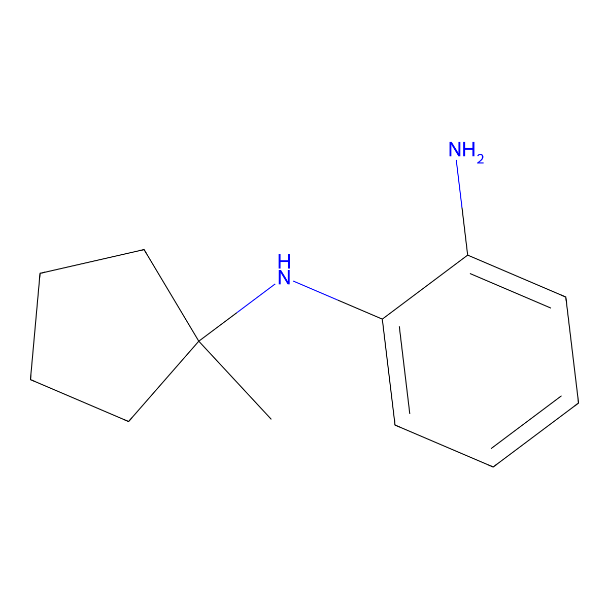N1-(1-methylcyclopentyl)benzene-1,2-diamine molecular structure, CAS 1250505-35-1