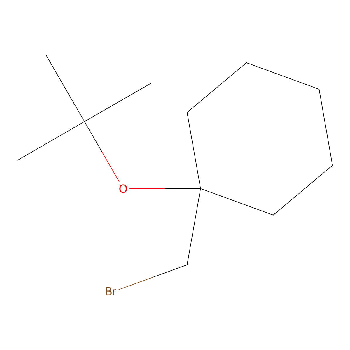 1-(Bromomethyl)-1-(tert-butoxy)cyclohexane molecular structure, CAS 1250519-93-7