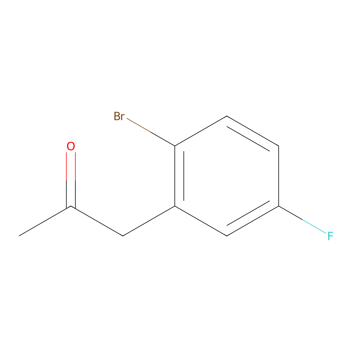 1-(2-Bromo-5-fluorophenyl)propan-2-one molecular structure, CAS 1250521-52-8
