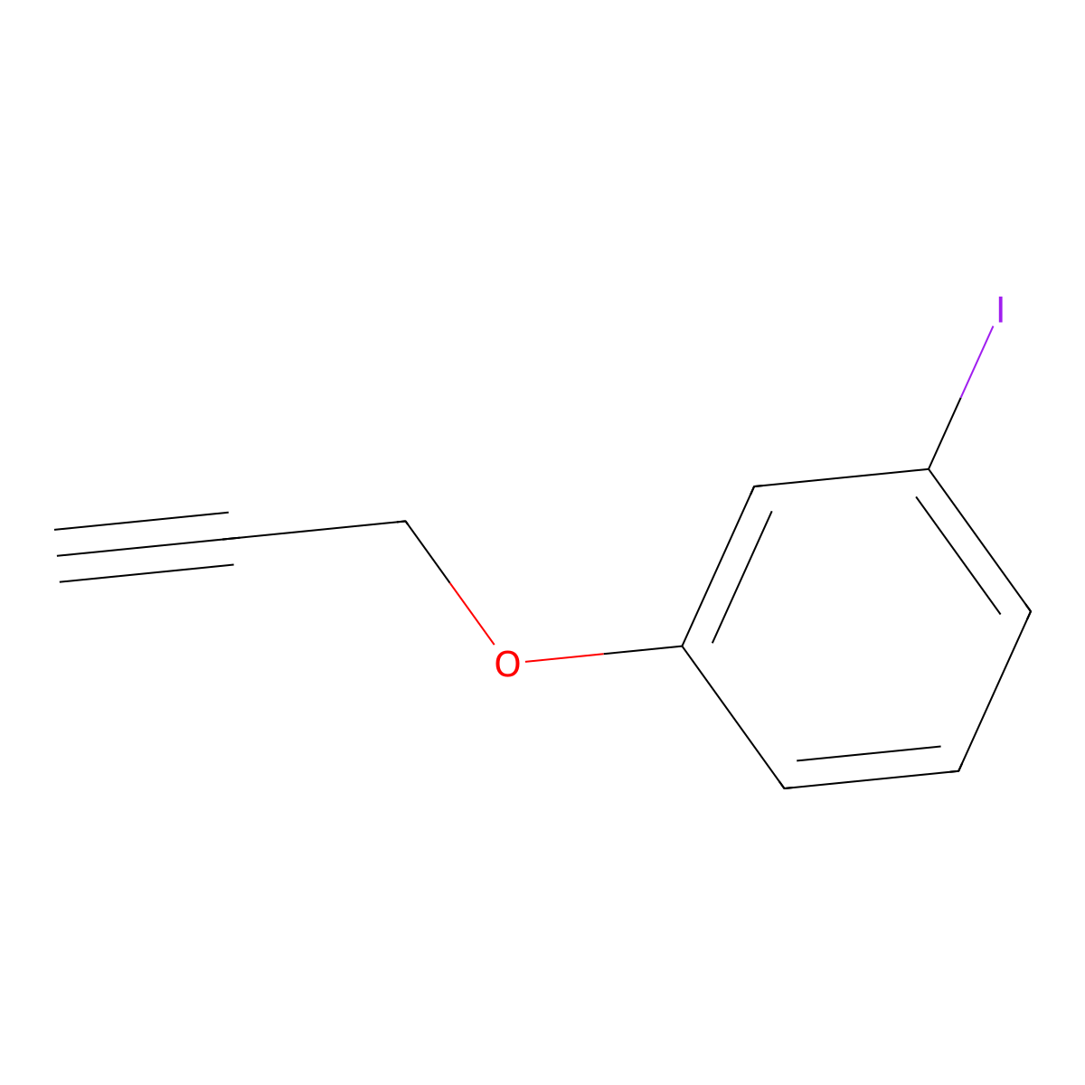1-Iodo-3-(prop-2-yn-1-yloxy)benzene molecular structure, CAS 1250524-15-2