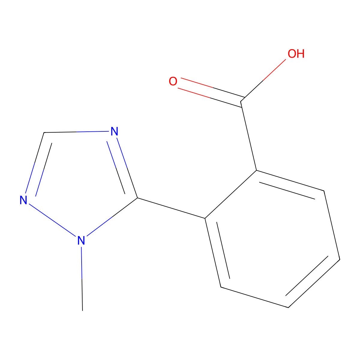 2-(1-Methyl-1H-1,2,4-triazol-5-yl)benzoic acid molecular structure, CAS 1250530-15-4
