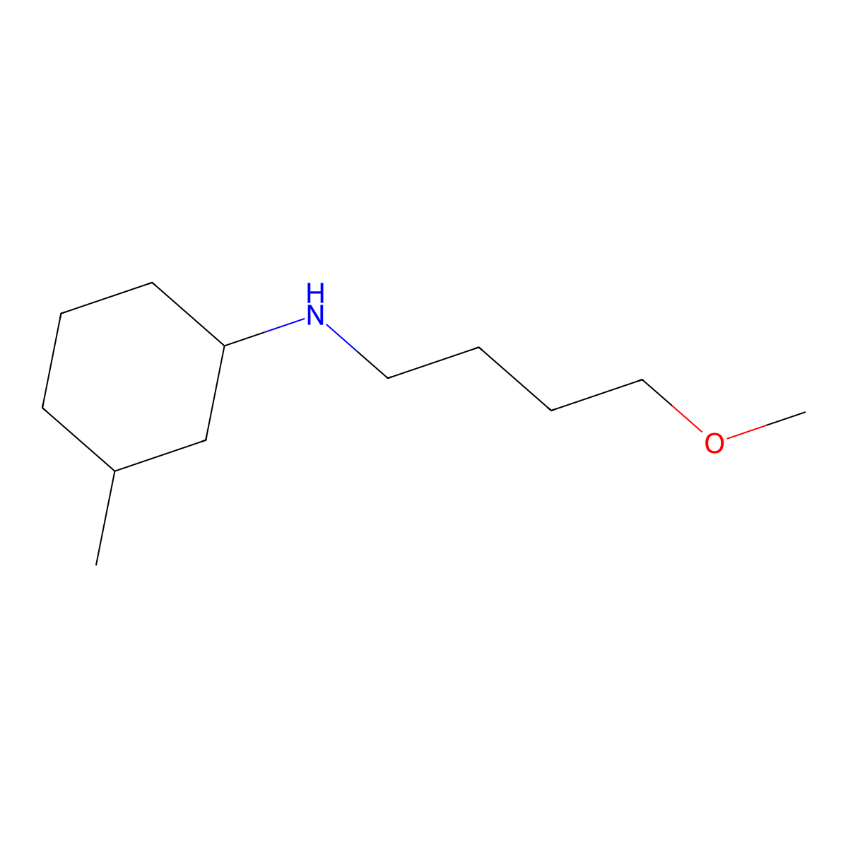 N-(4-methoxybutyl)-3-methylcyclohexan-1-amine molecular structure, CAS 1250532-84-3