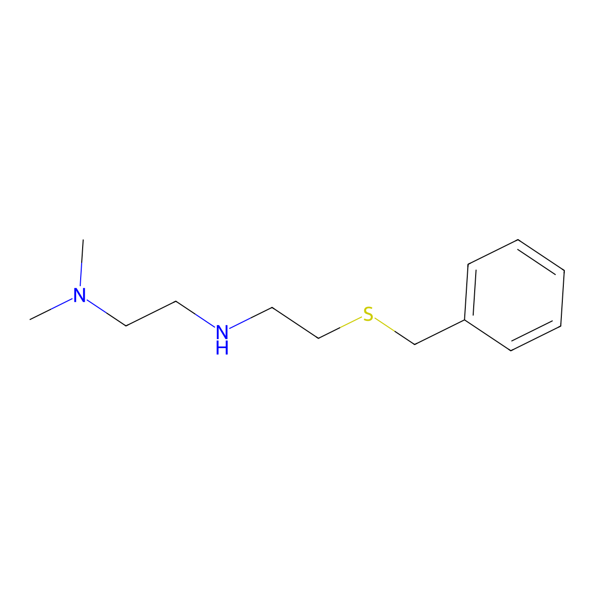 [2-(Benzylsulfanyl)ethyl][2-(dimethylamino)ethyl]amine molecular structure, CAS 1250535-54-6