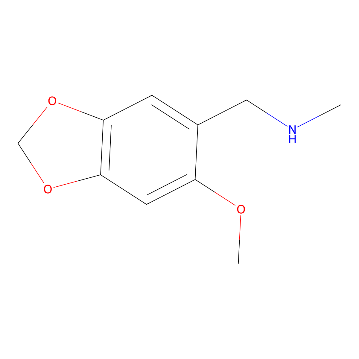 1-(6-Methoxybenzo[d][1,3]dioxol-5-yl)-N-methylmethanamine molecular structure, CAS 1250537-93-9