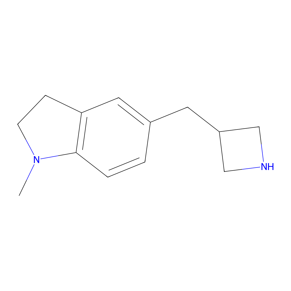 5-(Azetidin-3-ylmethyl)-1-methylindoline molecular structure, CAS 1250555-82-8
