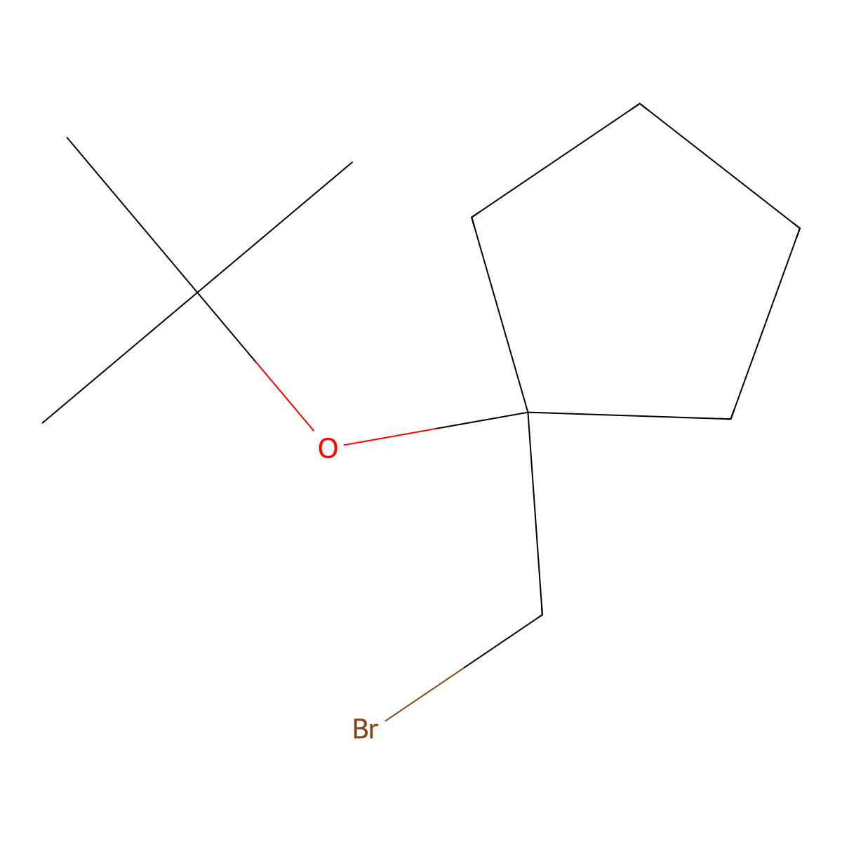 1-(Bromomethyl)-1-(tert-butoxy)cyclopentane molecular structure, CAS 1250562-37-8