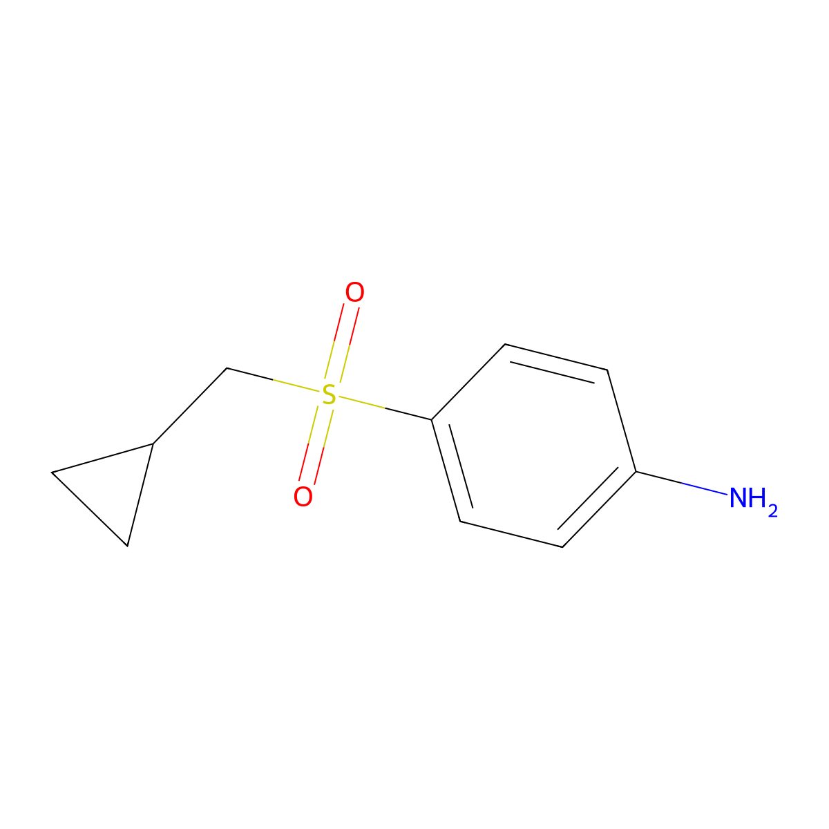 4-Cyclopropylmethanesulfonylaniline molecular structure, CAS 1250563-32-6