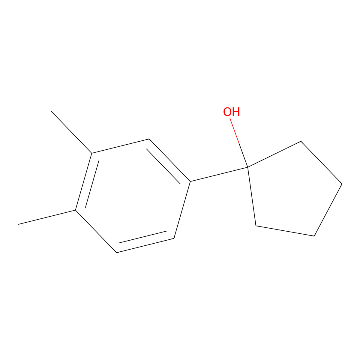1-(3,4-Dimethylphenyl)cyclopentanol molecular structure, CAS 1250573-20-6