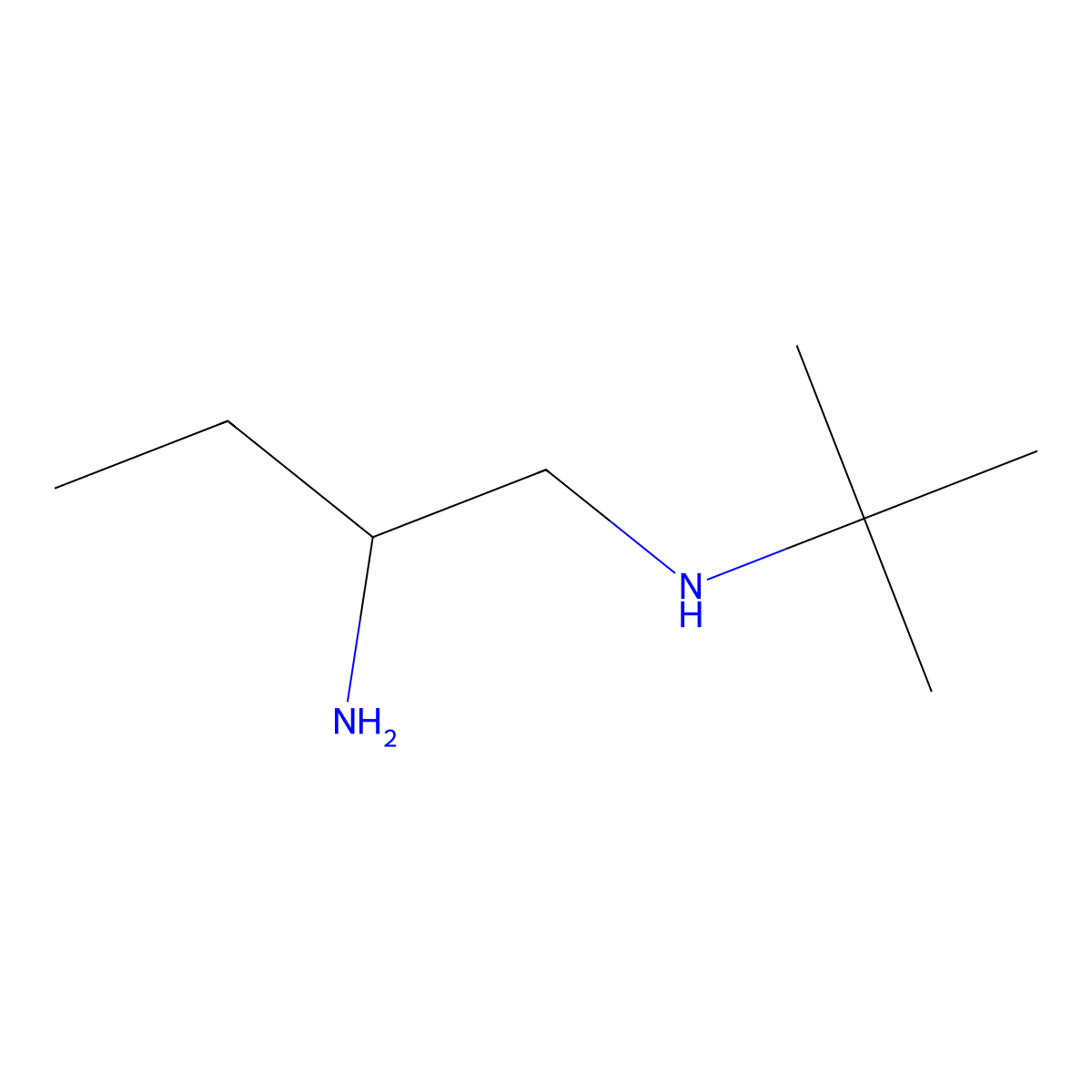 (2-Aminobutyl)(tert-butyl)amine molecular structure, CAS 1250577-60-6