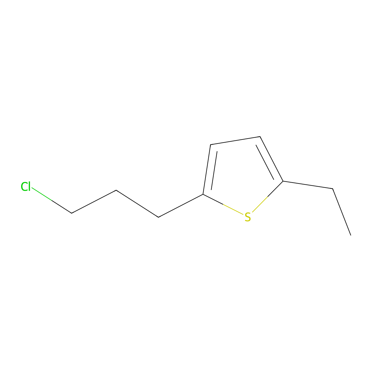 2-(3-Chloropropyl)-5-ethylthiophene molecular structure, CAS 1250577-90-2