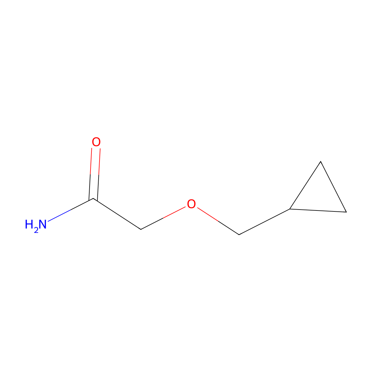 2-(Cyclopropylmethoxy)acetamide molecular structure, CAS 1250579-45-3