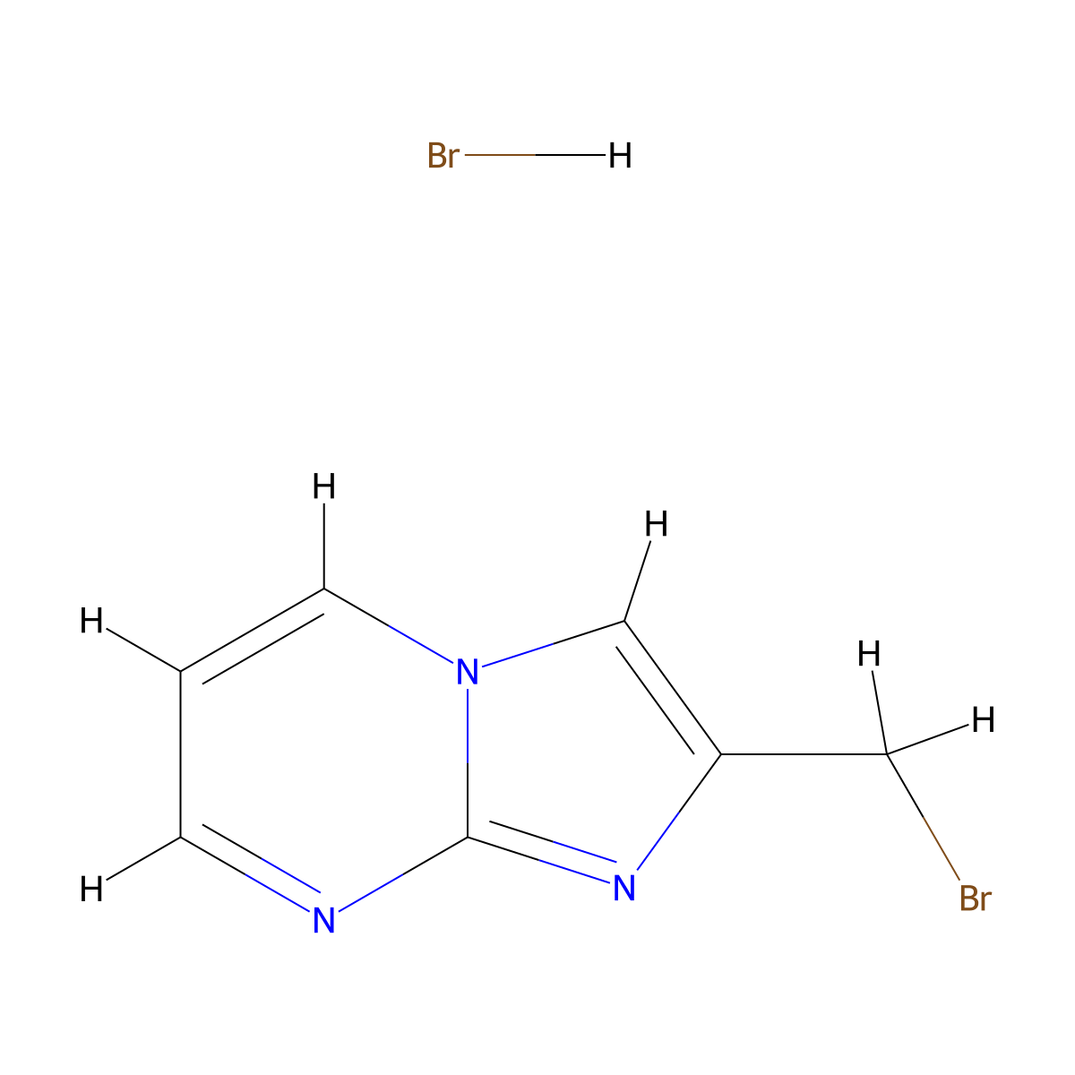 2-(Bromomethyl)imidazo[1,2-a]pyrimidine hydrobromide molecular structure, CAS 125058-21-1
