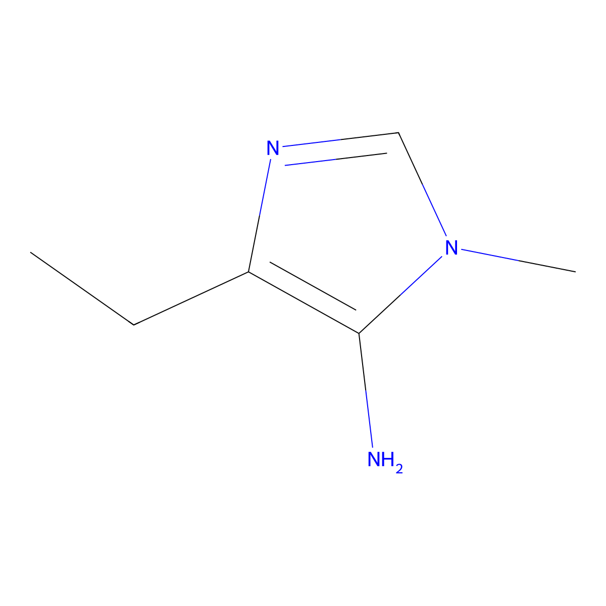 4-ethyl-1-methyl-1H-imidazol-5-amine molecular structure, CAS 1250583-94-8