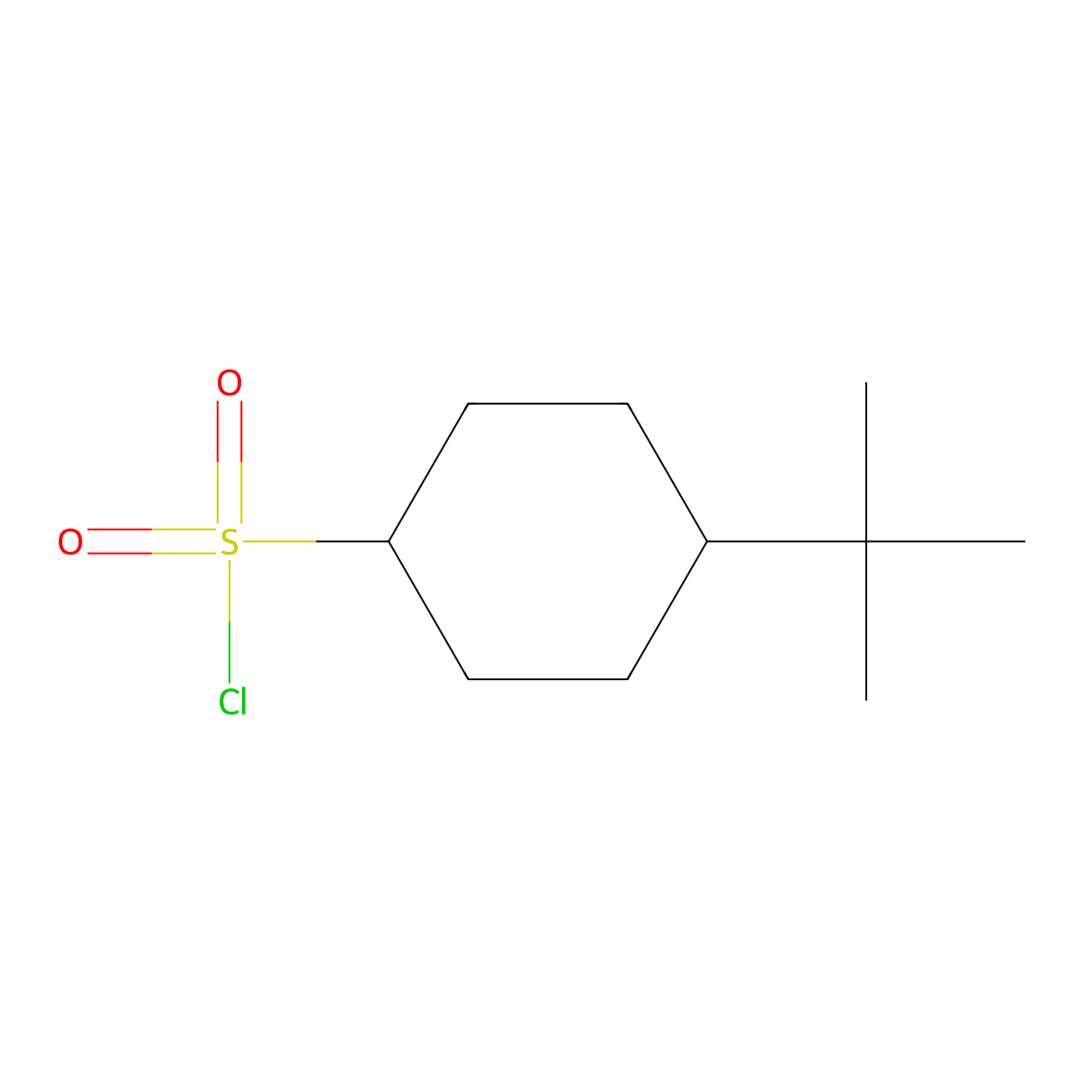 4-Tert-butylcyclohexane-1-sulfonyl chloride molecular structure, CAS 1250593-78-2
