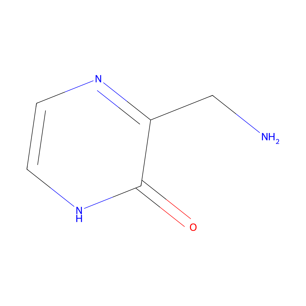 3-(Aminomethyl)pyrazin-2-ol molecular structure, CAS 1250597-57-9