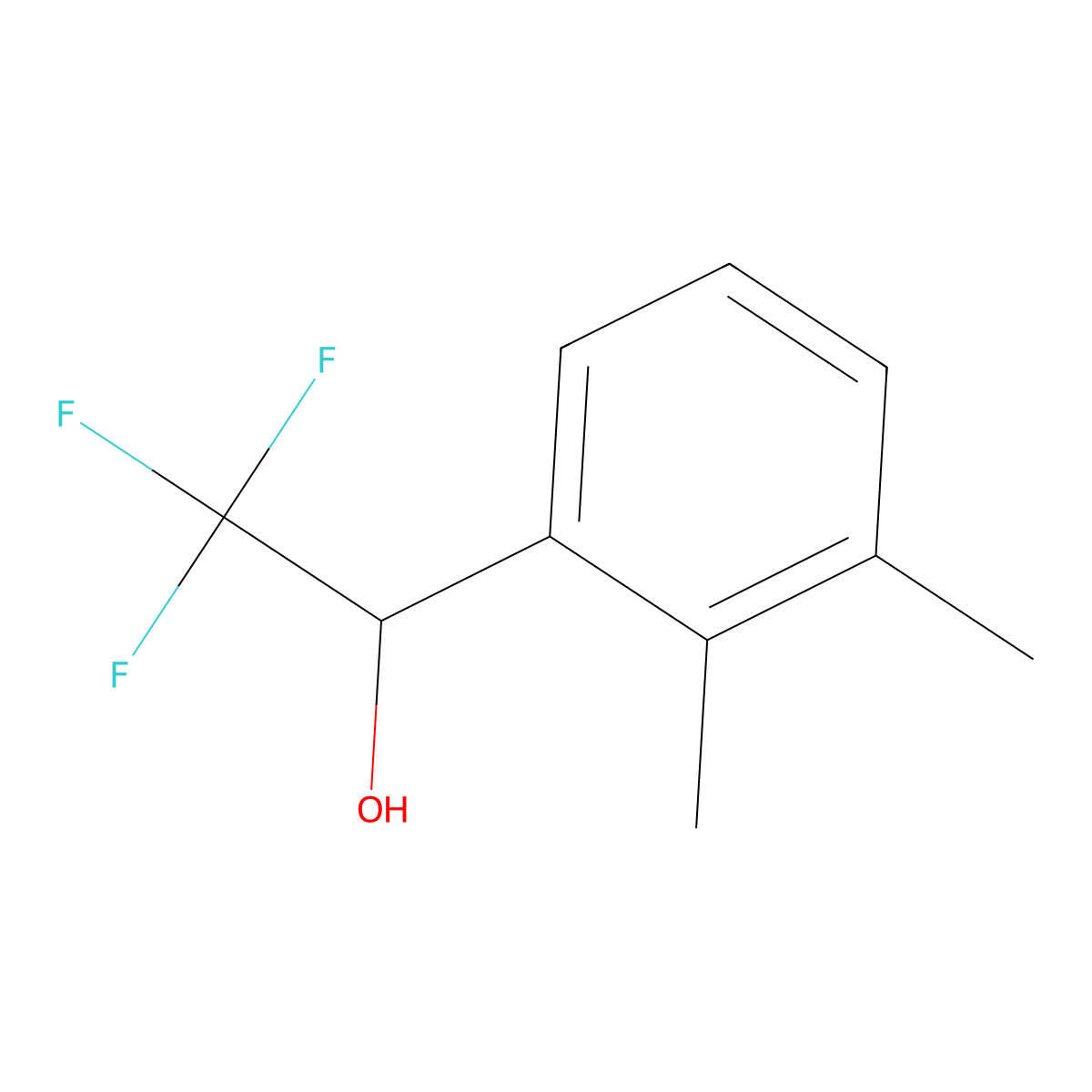 1-(2,3-Dimethylphenyl)-2,2,2-trifluoroethan-1-ol molecular structure, CAS 1250604-35-3