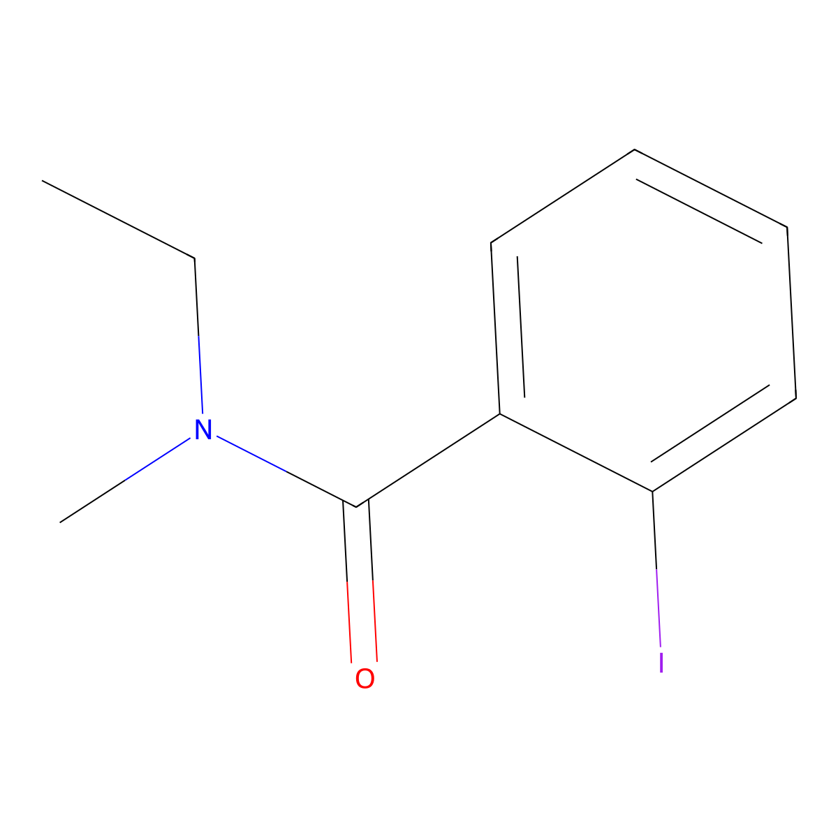 N-ethyl-2-iodo-N-methylbenzamide molecular structure, CAS 1250611-75-6
