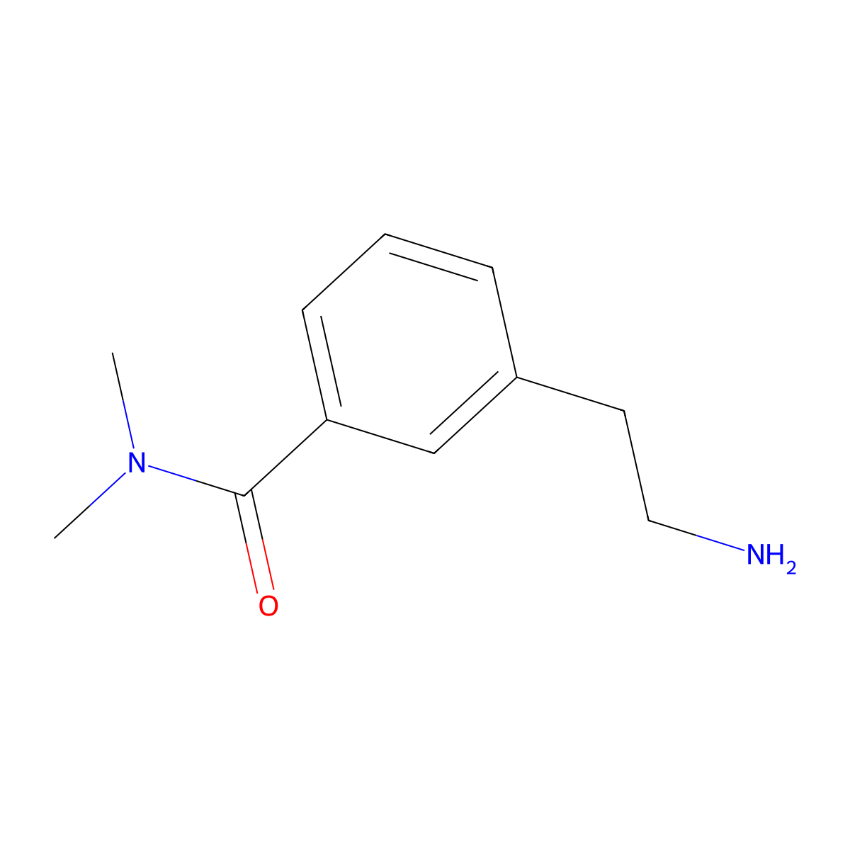 Benzamide, 3-(2-aminoethyl)-N,N-dimethyl- molecular structure, CAS 1250612-05-5
