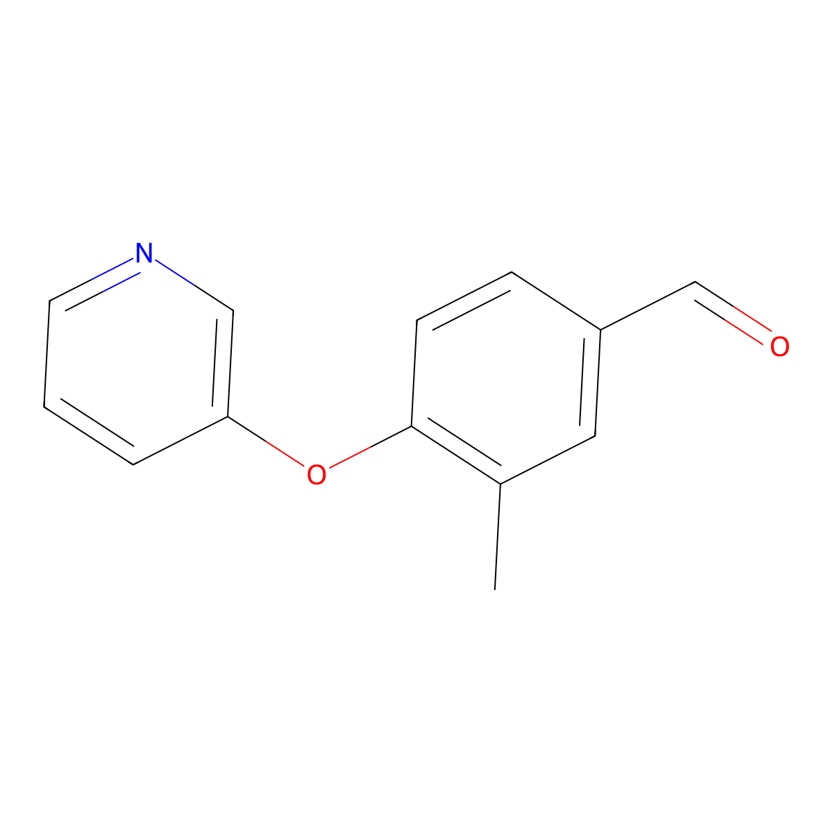 3-Methyl-4-(pyridin-3-yloxy)benzaldehyde molecular structure, CAS 1250618-71-3
