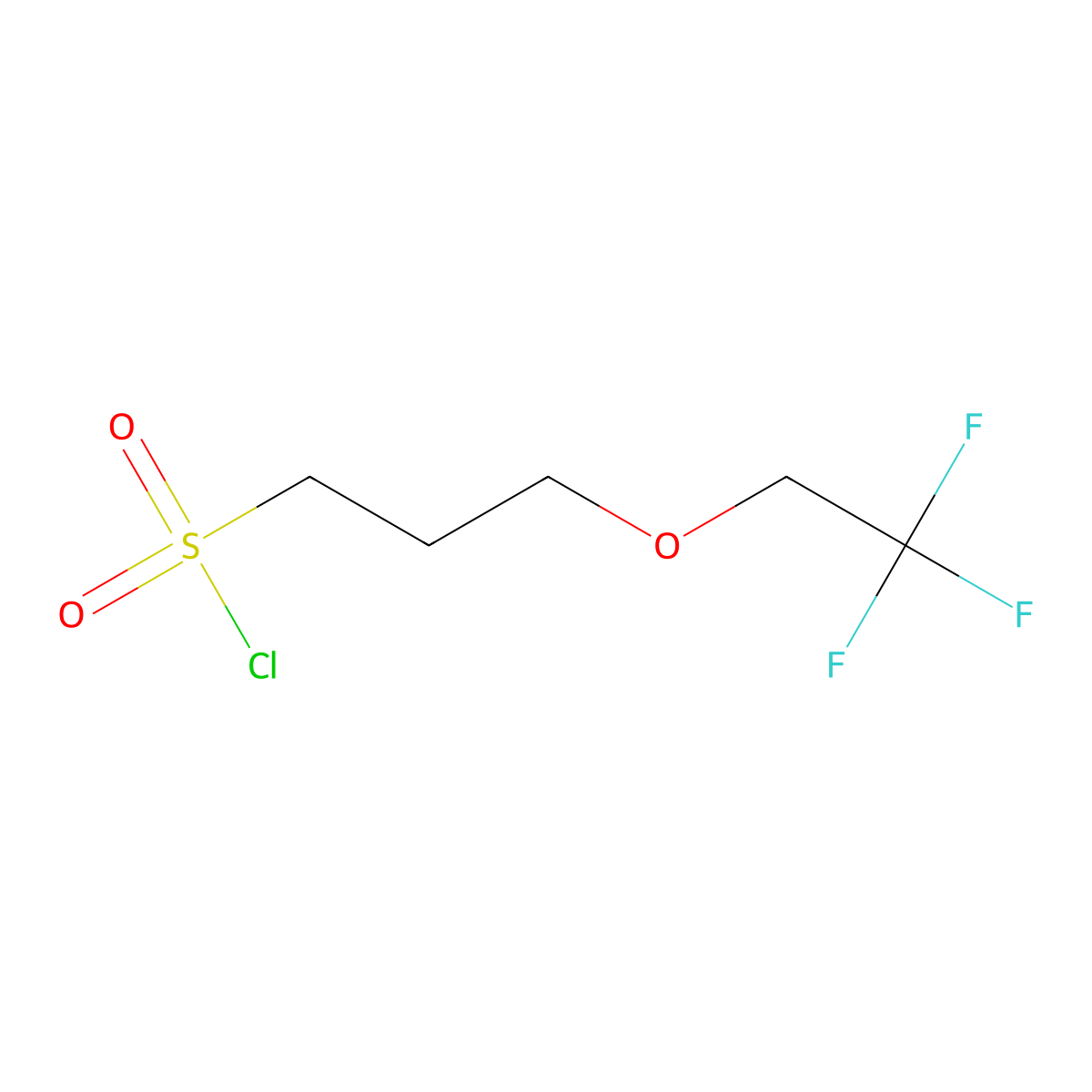 3-(2,2,2-Trifluoroethoxy)propane-1-sulfonyl chloride molecular structure, CAS 1250624-89-5