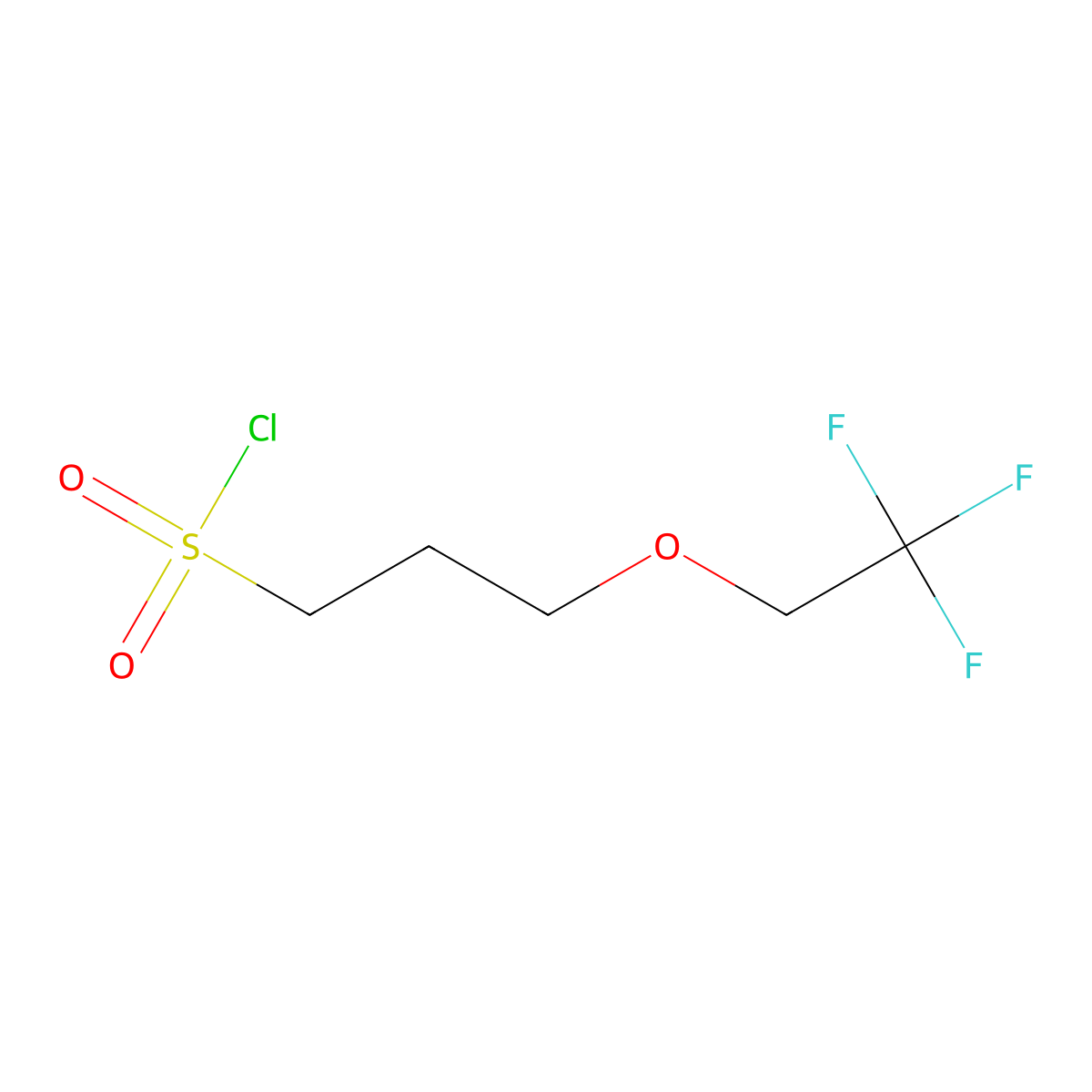 3-(2,2,2-Trifluoroethoxy)propane-1-sulfonyl chloride molecular structure, CAS 1250624-89-5