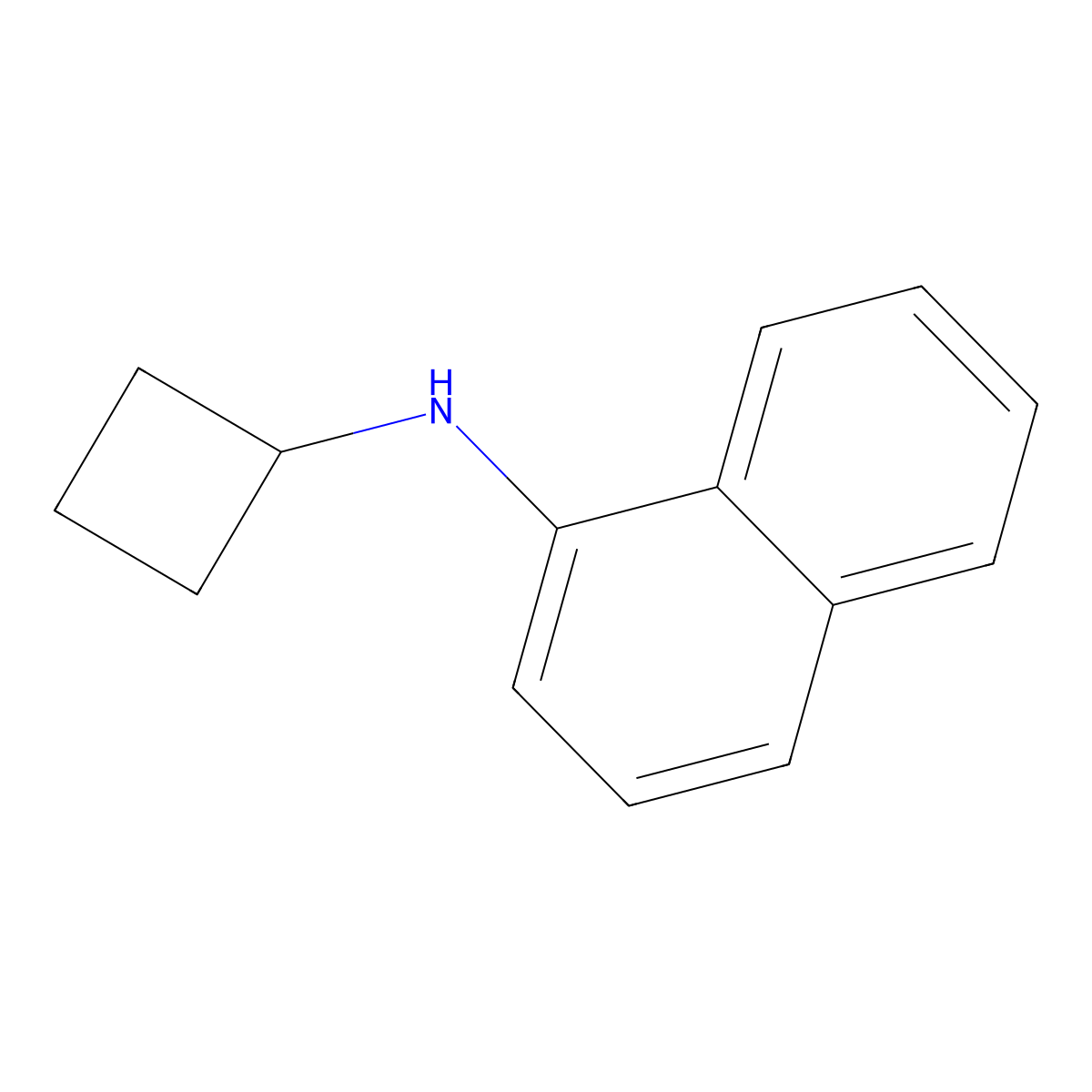 N-cyclobutylnaphthalen-1-amine molecular structure, CAS 1250629-76-5