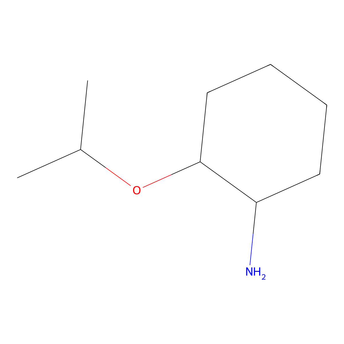 2-(Propan-2-yloxy)cyclohexan-1-amine molecular structure, CAS 1250630-83-1