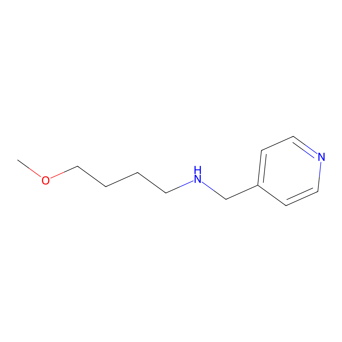 (4-Methoxybutyl)[(pyridin-4-yl)methyl]amine molecular structure, CAS 1250636-71-5