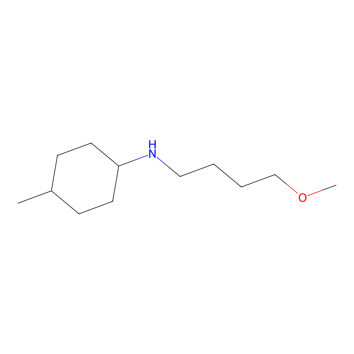N-(4-methoxybutyl)-4-methylcyclohexan-1-amine molecular structure, CAS 1250648-61-3