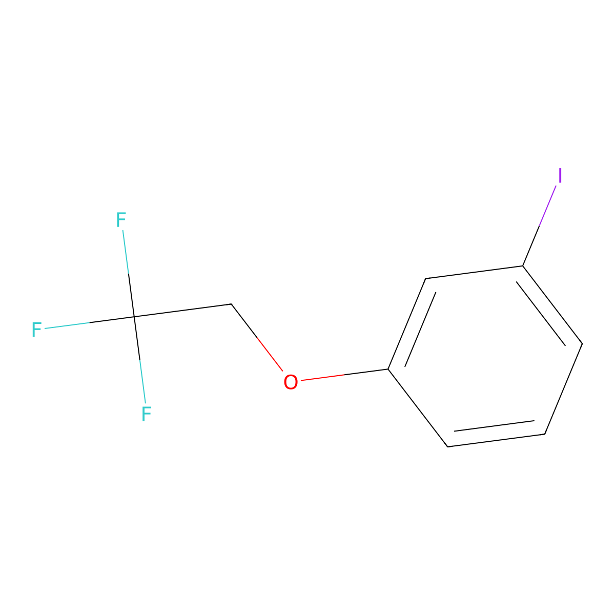 3-(2,2,2-Trifluoroethoxy)iodobenzene molecular structure, CAS 1250656-93-9