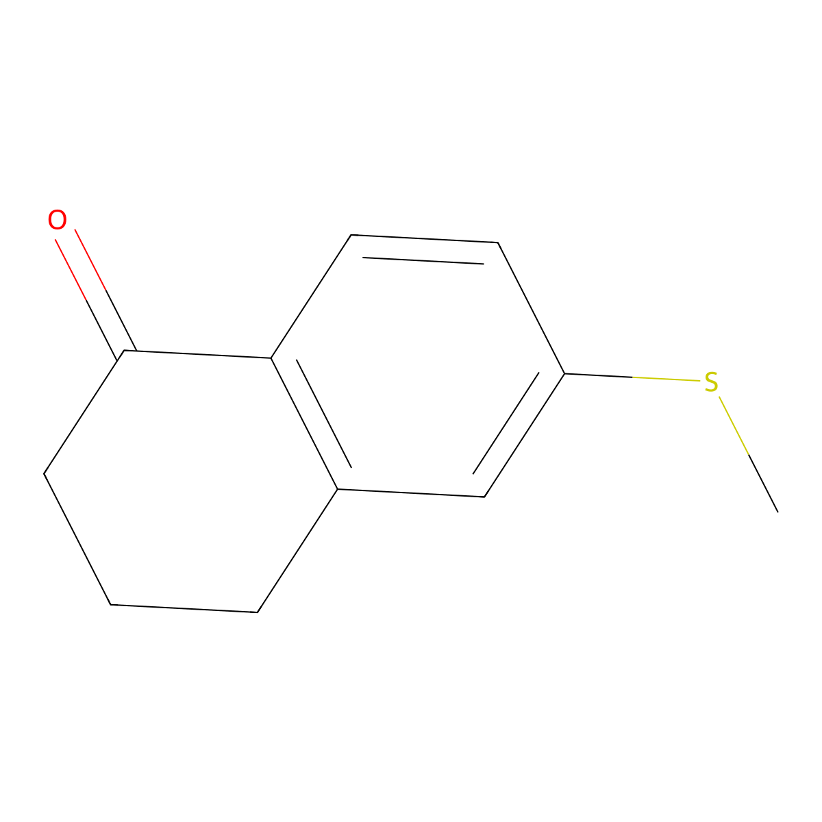 6-(Methylsulfanyl)-1,2,3,4-tetrahydronaphthalen-1-one molecular structure, CAS 125066-69-5