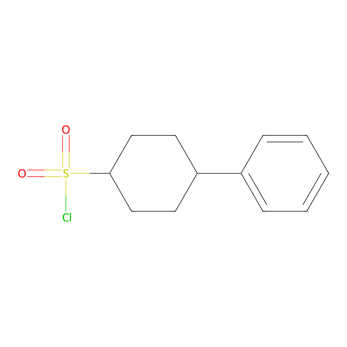 4-Phenylcyclohexane-1-sulfonyl chloride molecular structure, CAS 1250661-03-0
