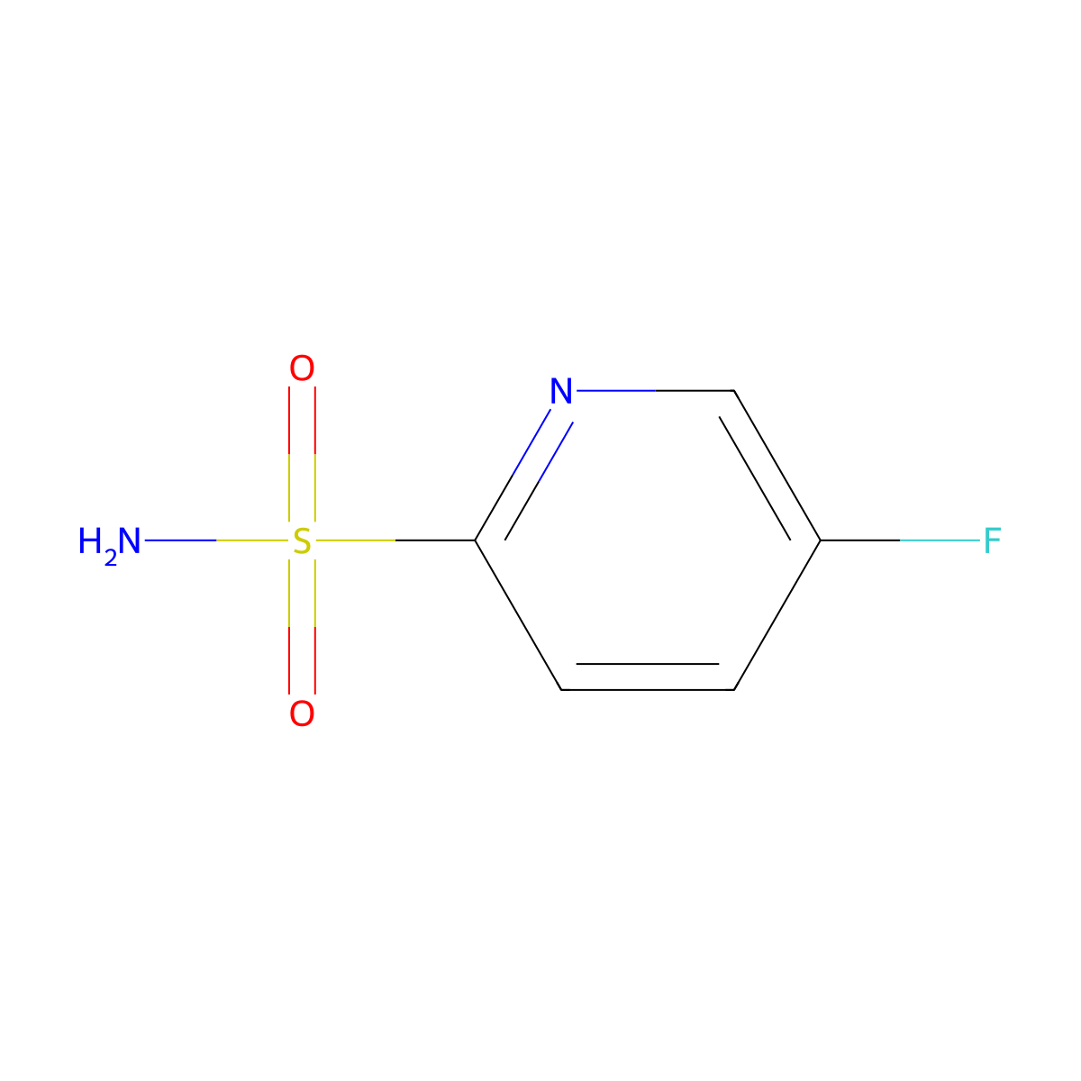 5-Fluoropyridine-2-sulfonamide molecular structure, CAS 1250674-08-8