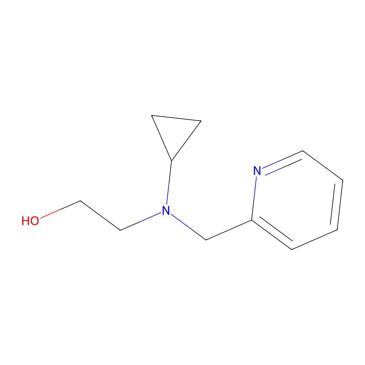 2-(Cyclopropyl-pyridin-2-ylmethyl-amino)-ethanol molecular structure, CAS 1250677-30-5