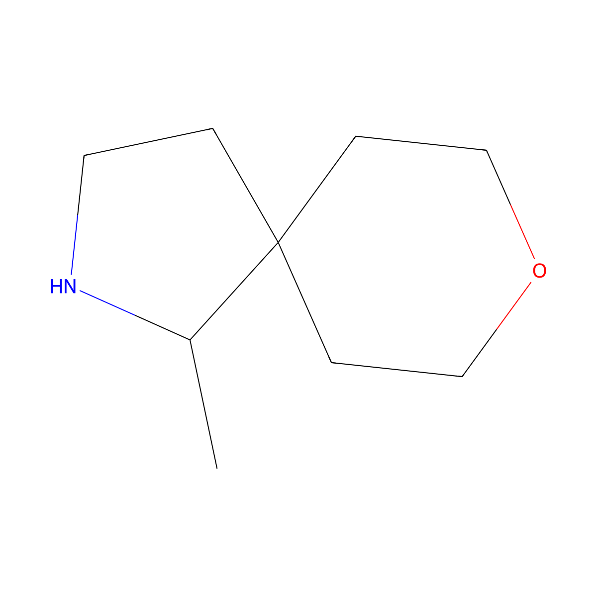 1-Methyl-8-oxa-2-azaspiro[4.5]decane molecular structure, CAS 1250678-54-6