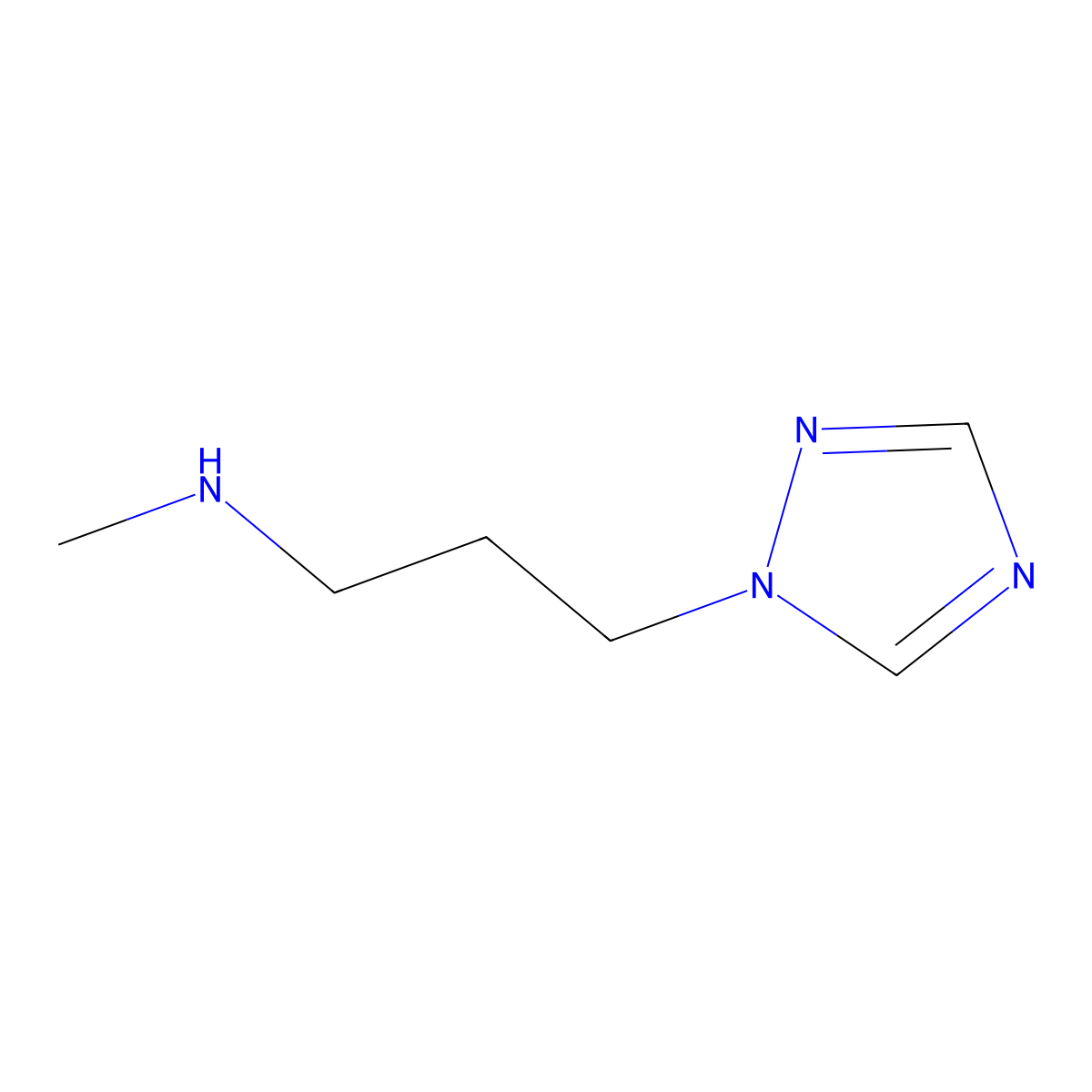n-Methyl-3-(1h-1,2,4-triazol-1-yl)propan-1-amine molecular structure, CAS 1250680-33-1