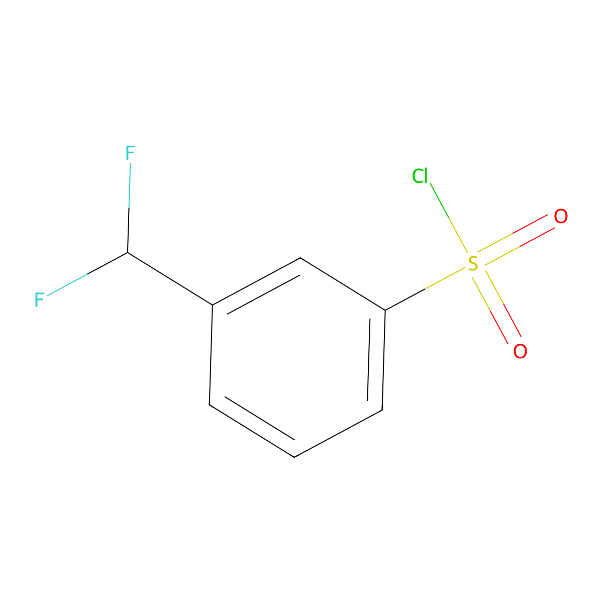 3-(Difluoromethyl)benzene-1-sulfonyl chloride molecular structure, CAS 1250680-75-1