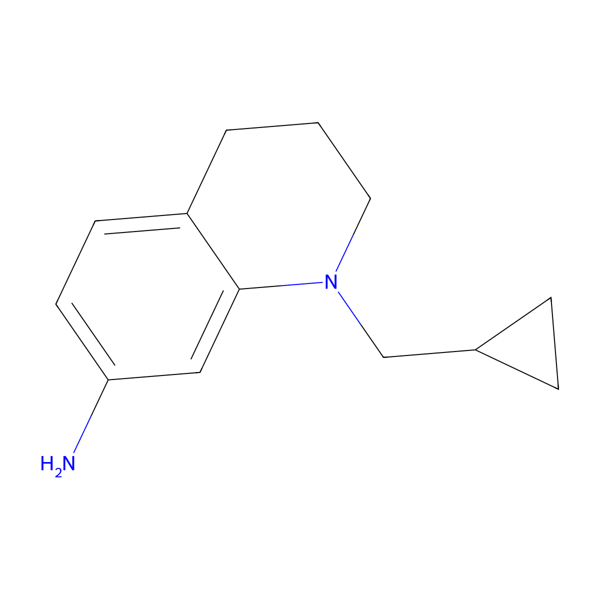 1-(Cyclopropylmethyl)-1,2,3,4-tetrahydroquinolin-7-amine molecular structure, CAS 1250681-39-0