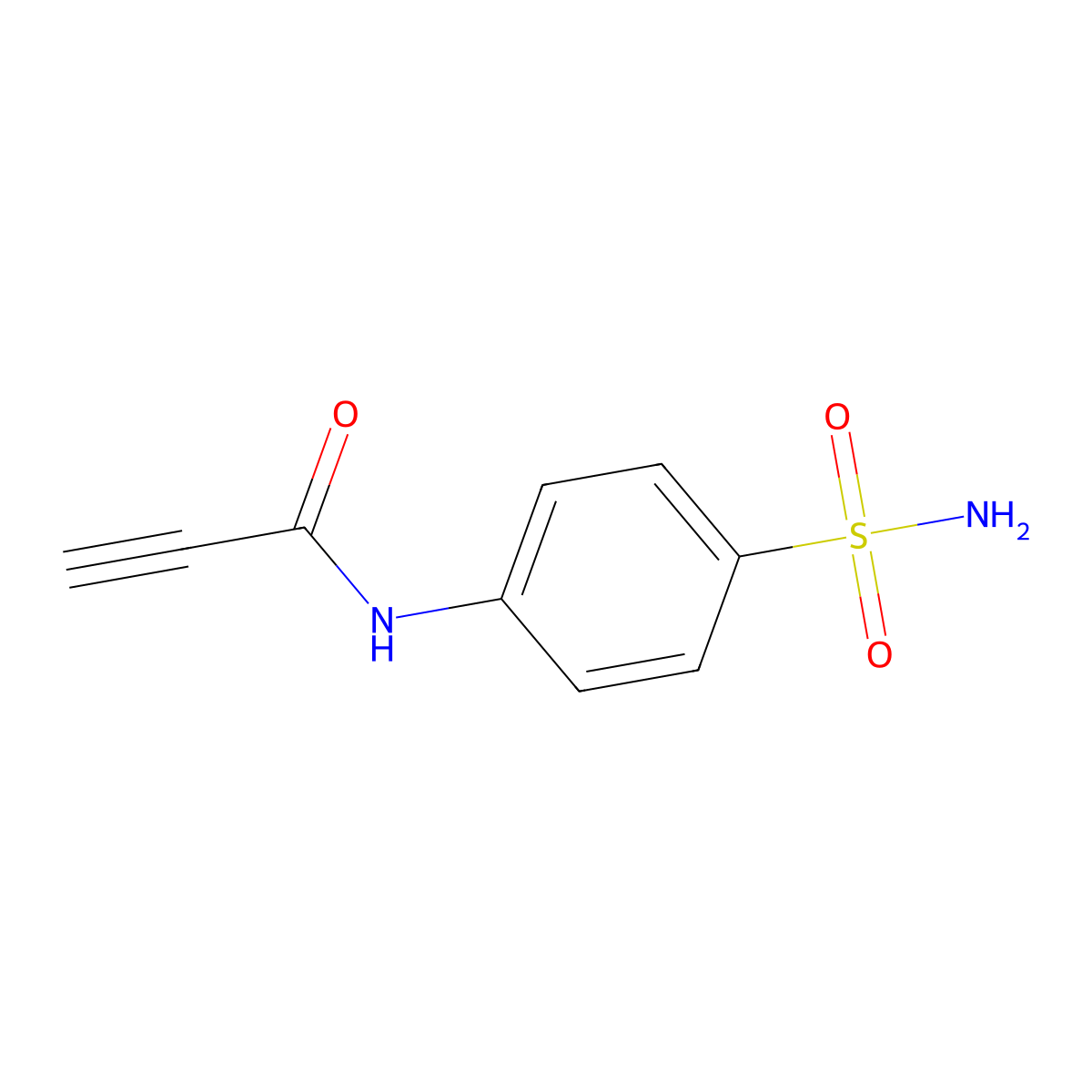 N-(4-sulfamoylphenyl)prop-2-ynamide molecular structure, CAS 1250687-40-1