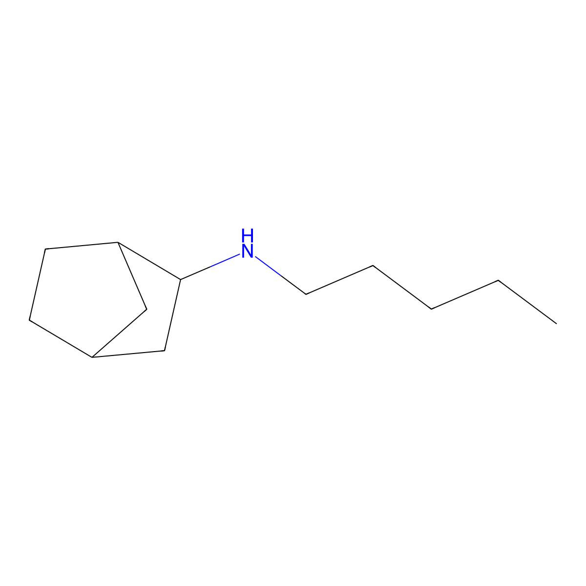 N-pentylbicyclo[2.2.1]heptan-2-amine molecular structure, CAS 1250692-21-7