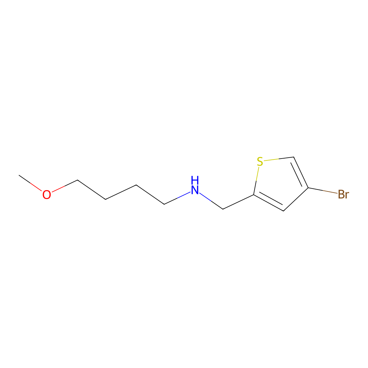 [(4-Bromothiophen-2-yl)methyl](4-methoxybutyl)amine molecular structure, CAS 1250693-47-0