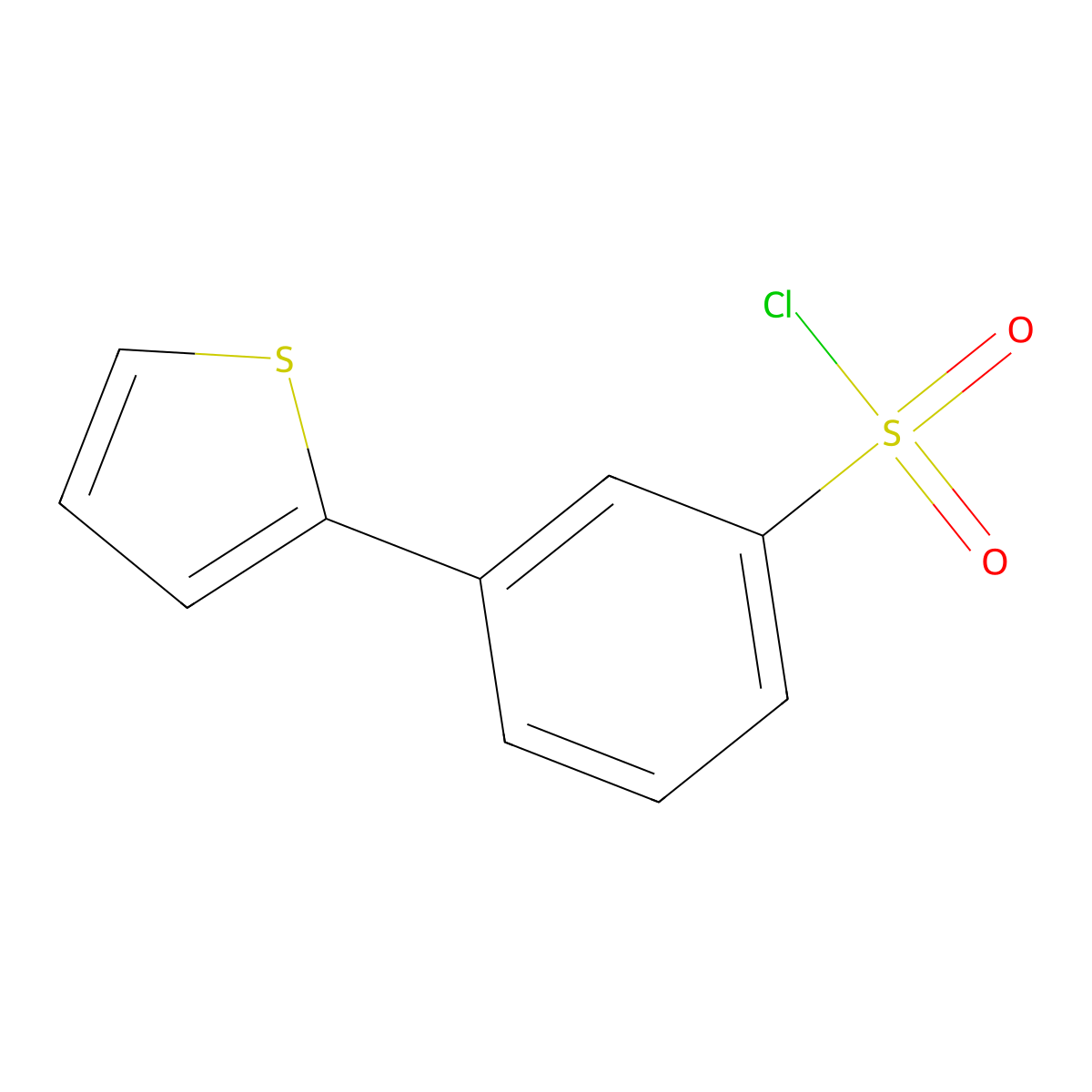 3-(Thiophen-2-yl)benzene-1-sulfonyl chloride molecular structure, CAS 1250693-54-9