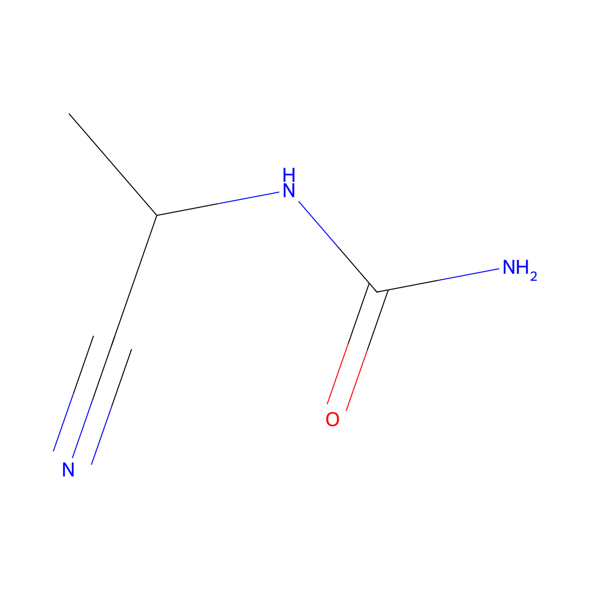 (1-Cyanoethyl)urea molecular structure, CAS 1250694-76-8