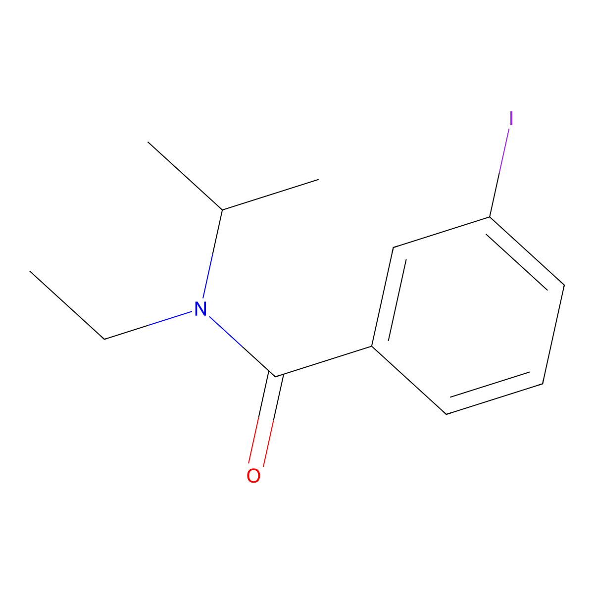 N-Ethyl-3-iodo-N-(1-methylethyl)benzamide molecular structure, CAS 1250697-37-0