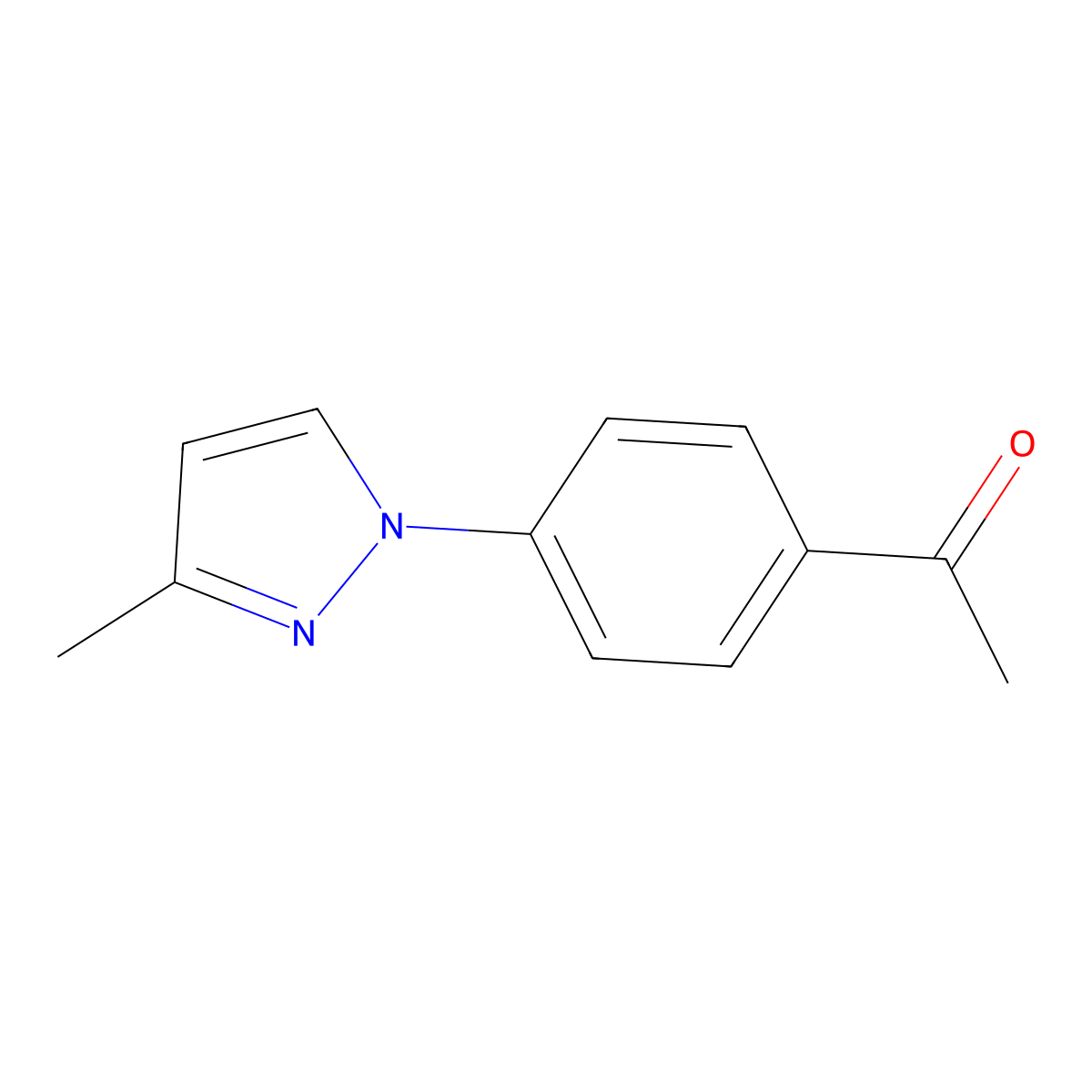 1-(4-(3-Methyl-1h-pyrazol-1-yl)phenyl)ethan-1-one molecular structure, CAS 1250699-56-9