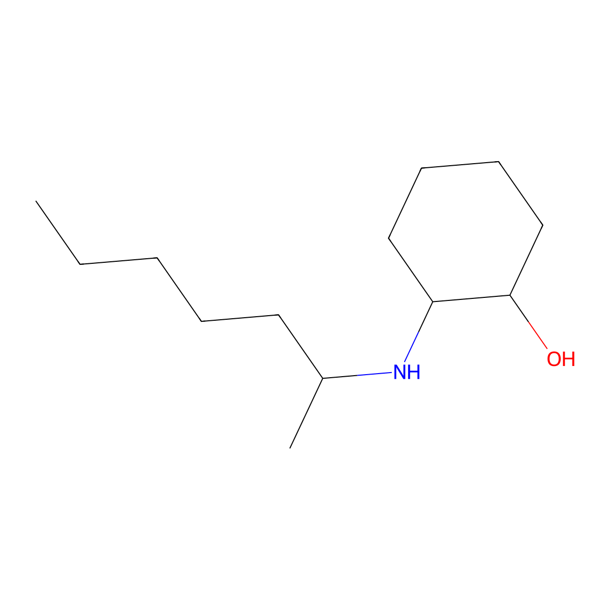 2-[(Heptan-2-yl)amino]cyclohexan-1-ol molecular structure, CAS 1250709-08-0